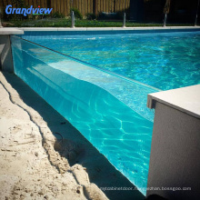 Transparent clean acrylic swimming pool cover